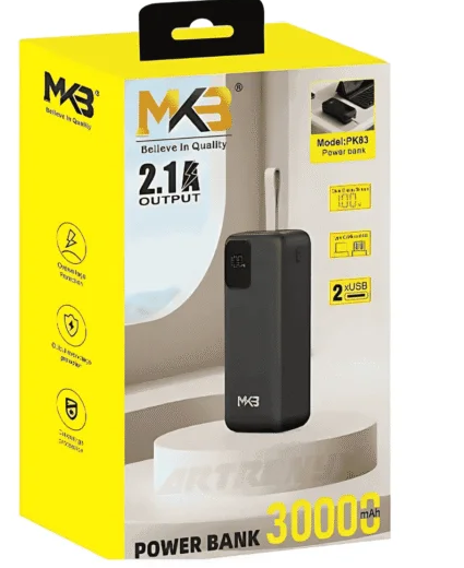MKB PK83 30000mAh Power Bank – 2.1A Output BD Price